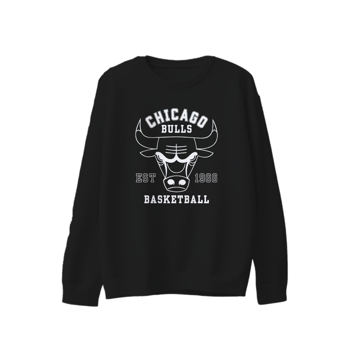 Bulls Split Black White Basketball T-Shirt Streetwear Graphic Tee