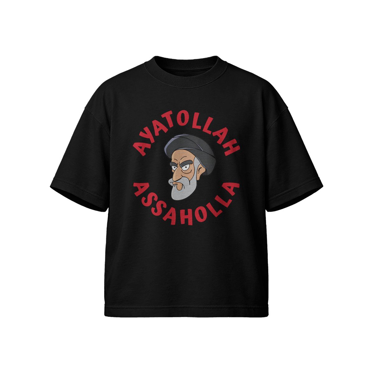 Ayatollah Graphic T-Shirt – Vintage Satirical Streetwear Tee