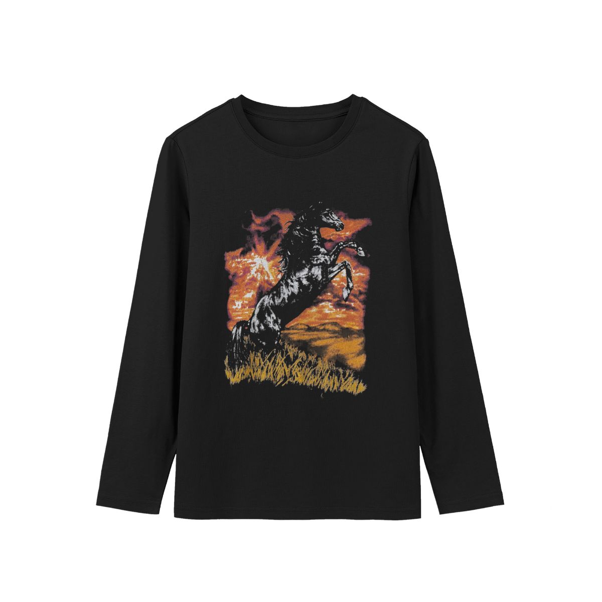 Vintage Wild Horse Graphic T-Shirt – Western Retro Style Unisex Tee