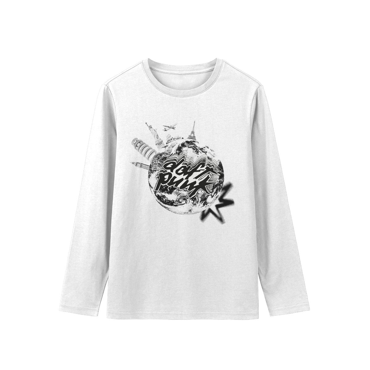 Douft Punk World Tour Graphic T-Shirt – Vintage Electronic Music Streetwear Tee