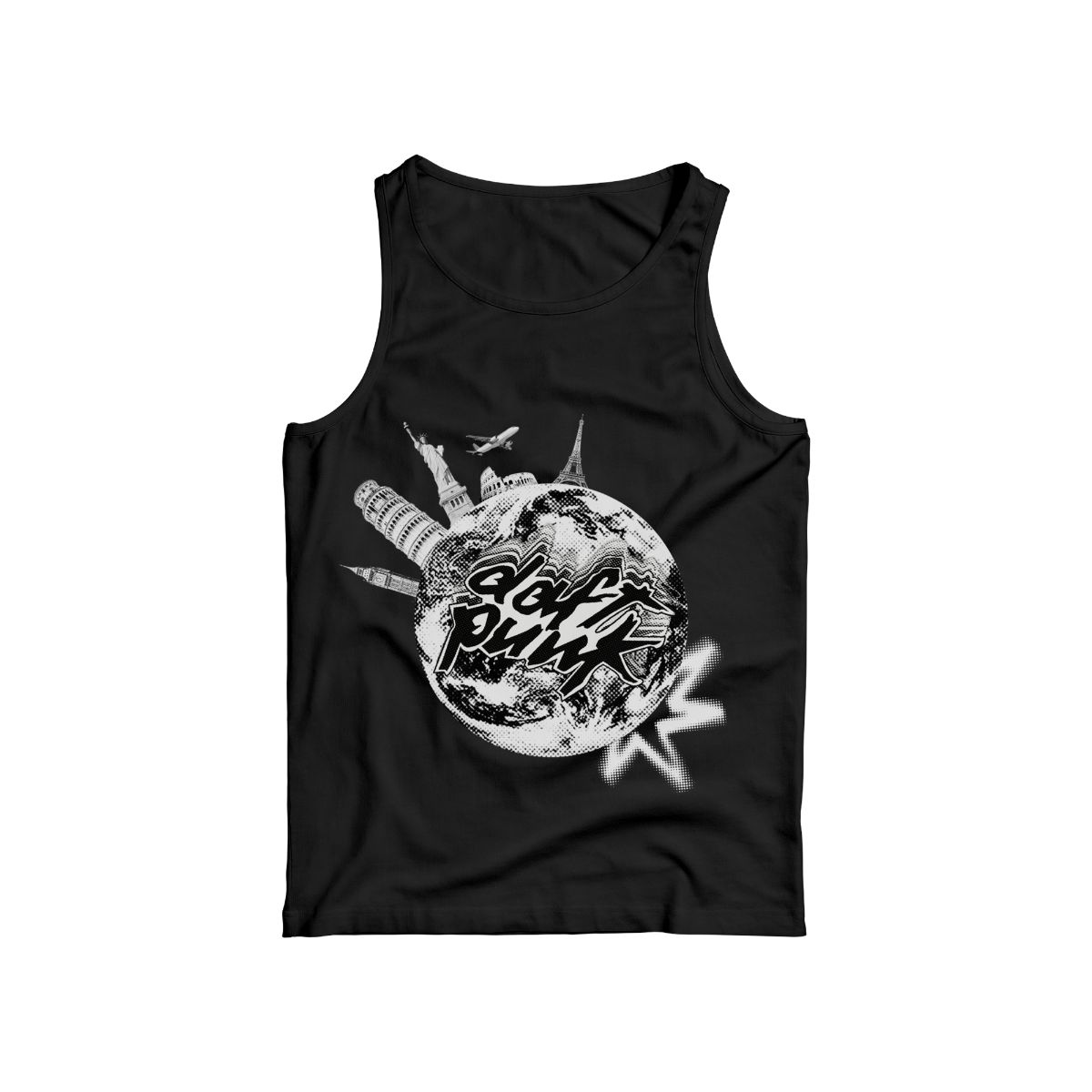 Douft Punk World Tour Graphic T-Shirt – Vintage Electronic Music Streetwear Tee