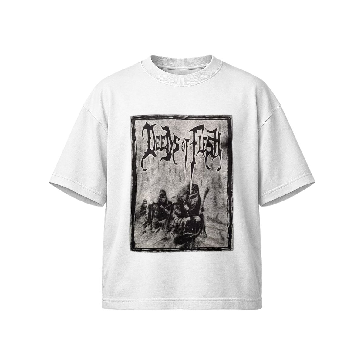 Deeds of Flesh Death Metal T-Shirt – Extreme Metal Vintage Graphic Tee