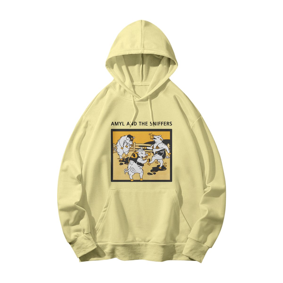 Funny Pig Wrestling T-Shirt – Amyl and The Sniffers Graphic Tee