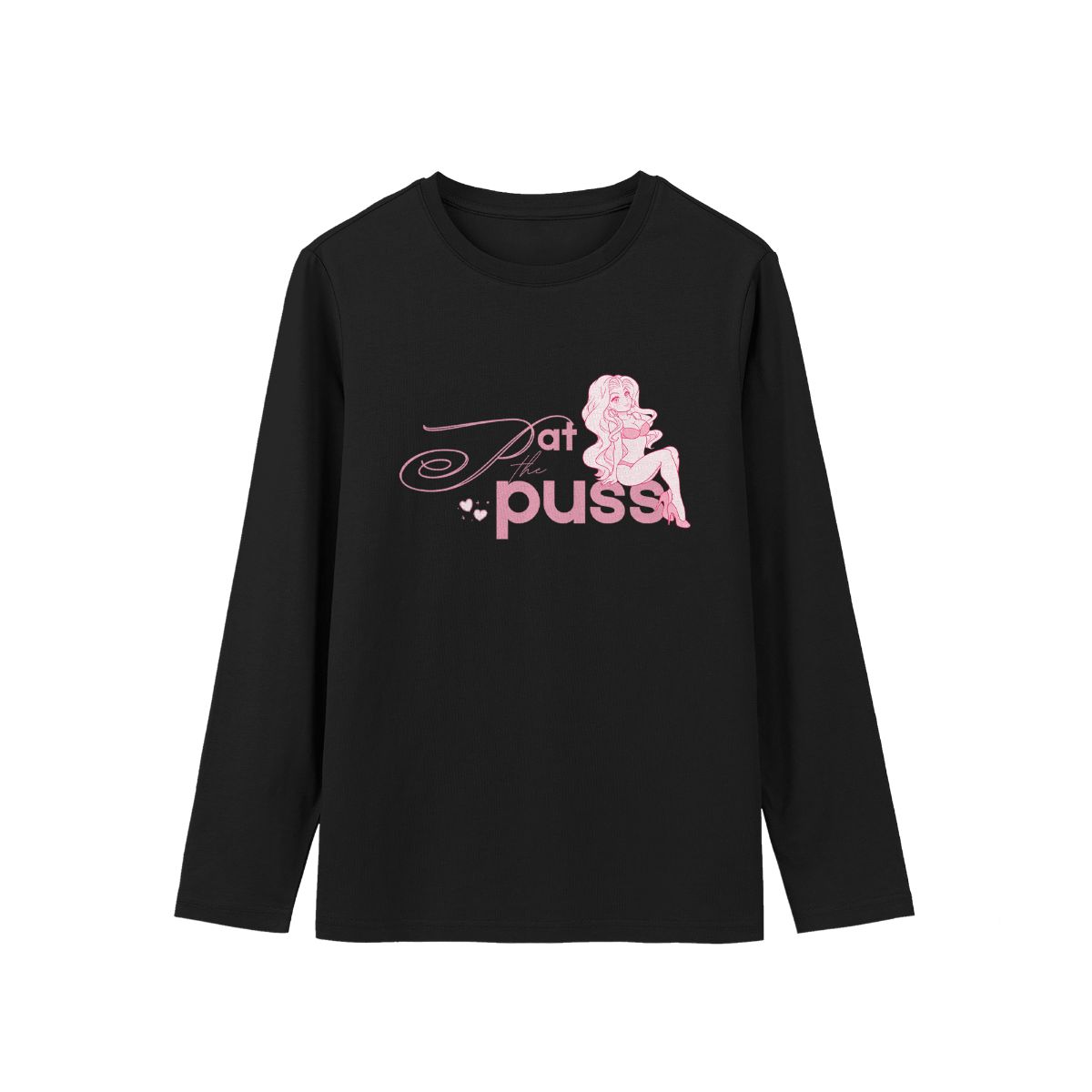 "Pat The Puss" Graphic T-Shirt – Kawaii Aesthetic  Streetwear Tee
