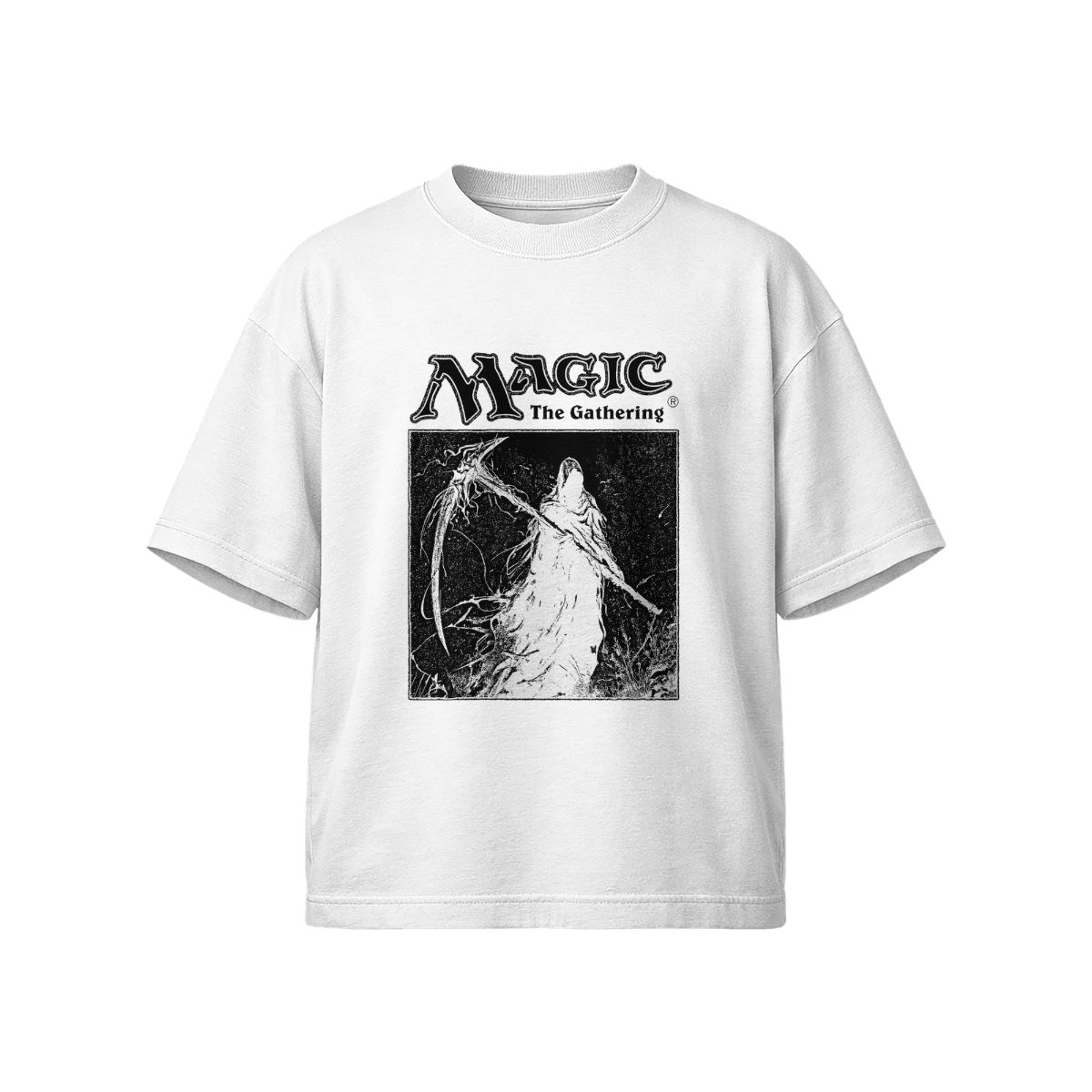 Magic The Gathering Dark Fantasy Graphic T-Shirt – Vintage Gothic Style Tee