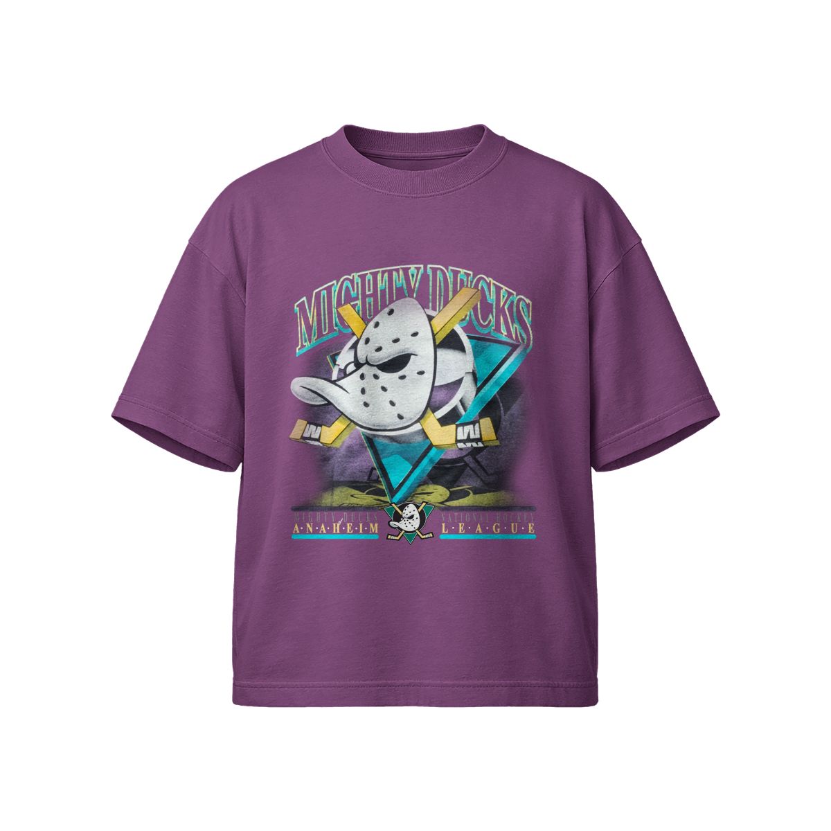 Mighty Ducks Hockey Vintage Graphic T-Shirt – Retro Sports NHL Style Tee