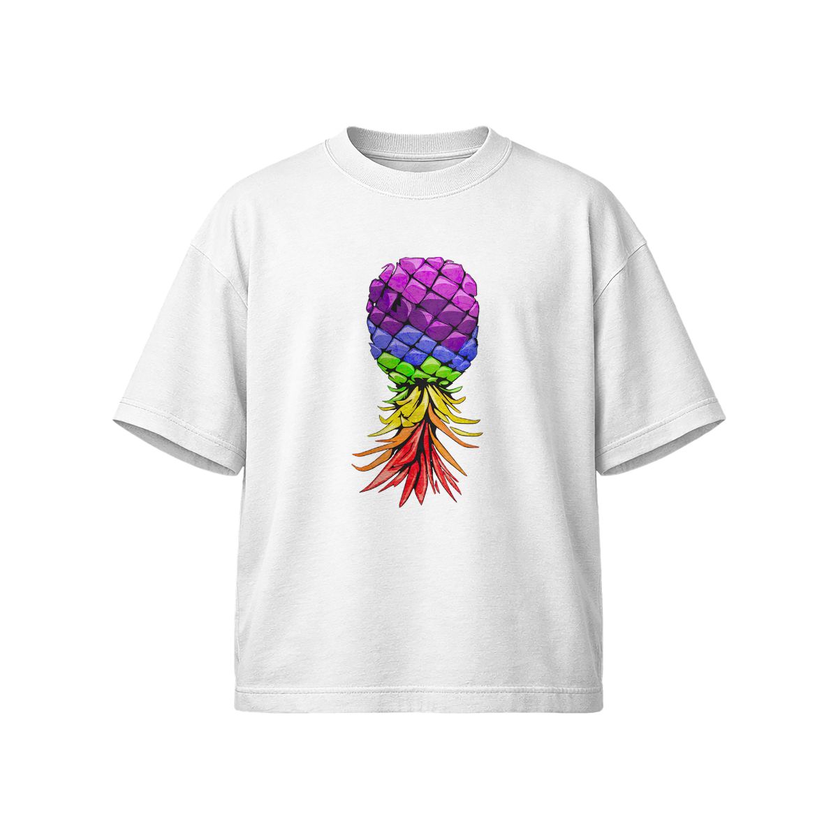 Swinger Rainbow  Graphic T-Shirt – Colorful Tropical Fruit Aesthetic Tee