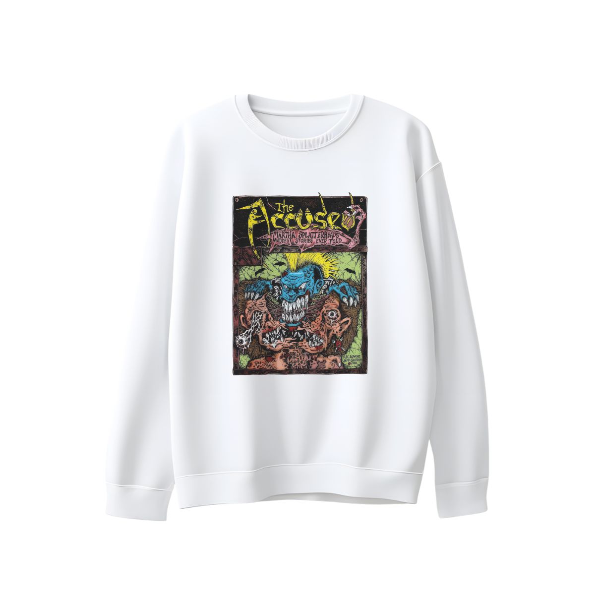 The Accused Horror Punk Graphic T-Shirt – Vintage Underground Comic Style Tee