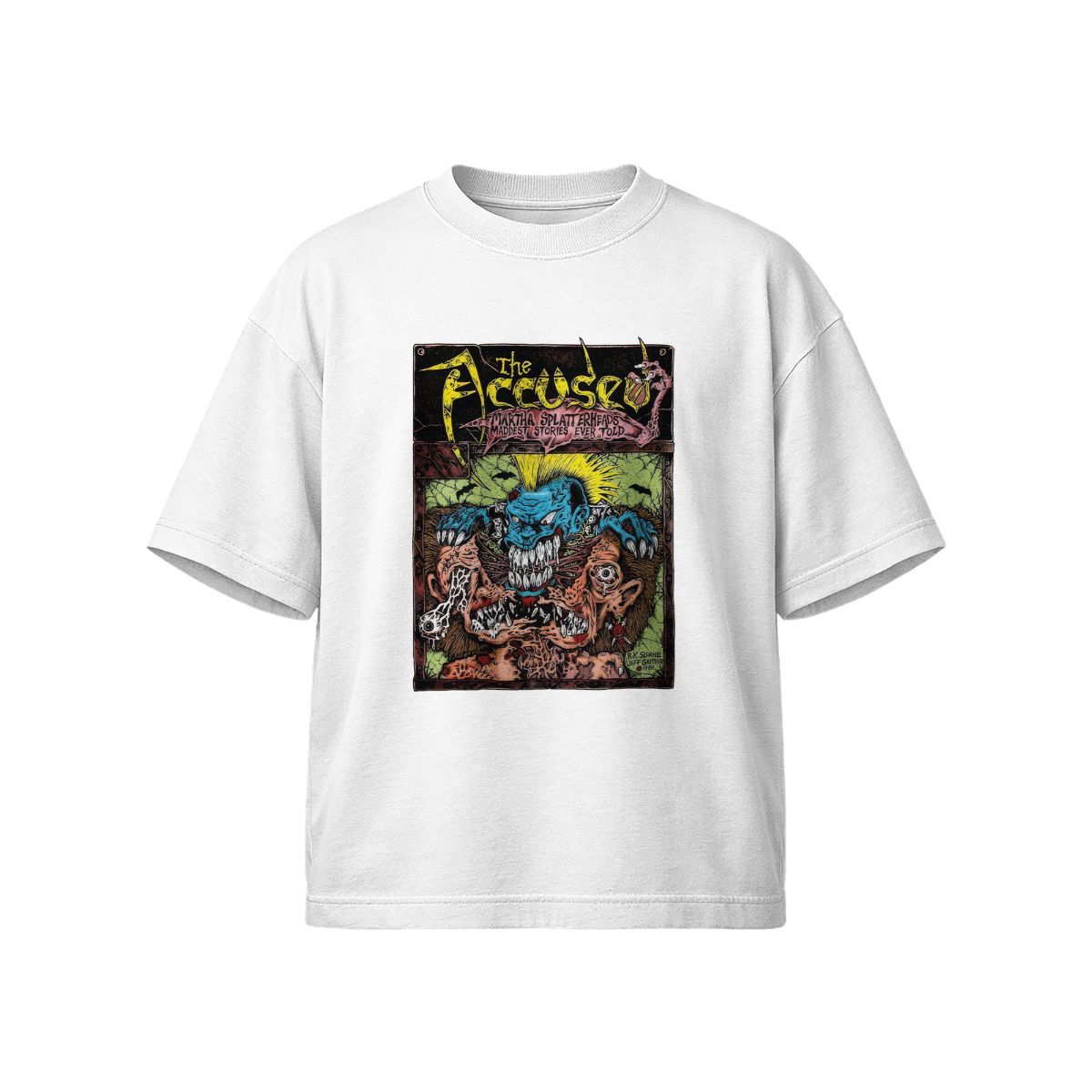 The Accused Horror Punk Graphic T-Shirt – Vintage Underground Comic Style Tee