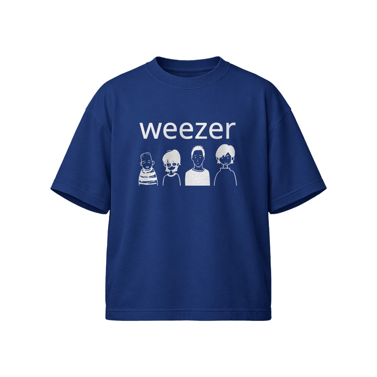 Legendary Weezer Graphic T-Shirt – Distressed Retro Template Design Tee
