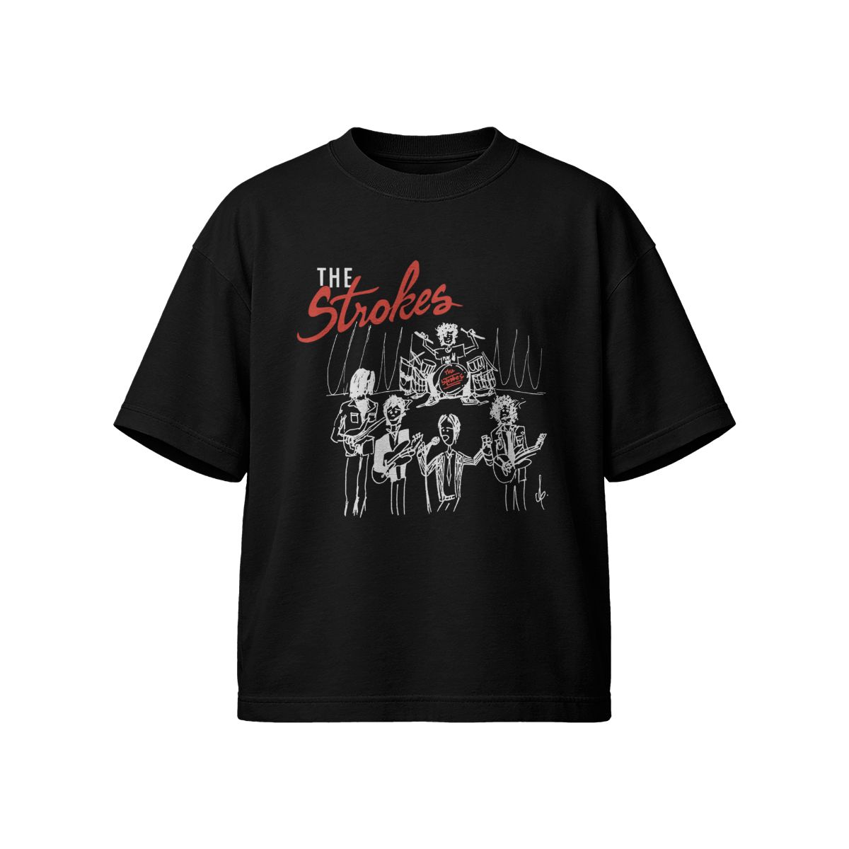 The Strokes Logo Graphic T-Shirt – Indie Rock Band Aesthetic Tee