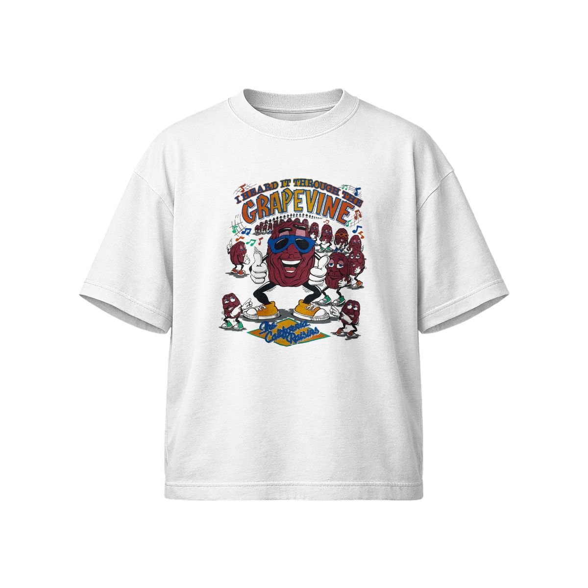 The California Raisins Grapevine Graphic T-Shirt – Retro Cartoon Vintage Tee