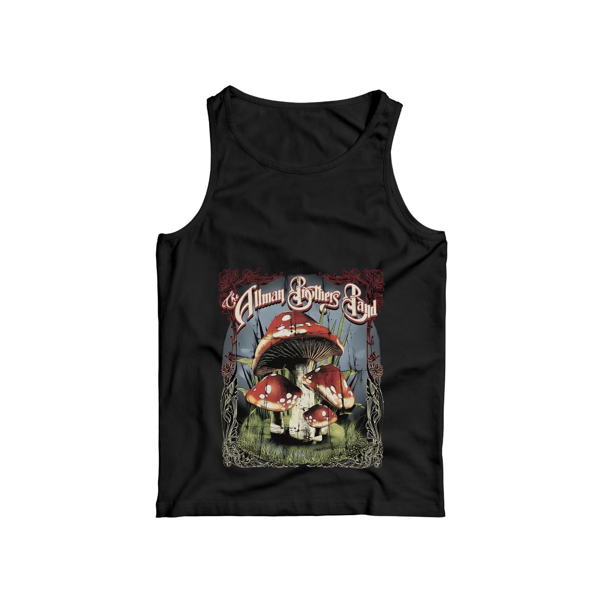 Allman Brothers Band Vintage Mushroom Graphic T-Shirt – Classic Rock Retro Tee