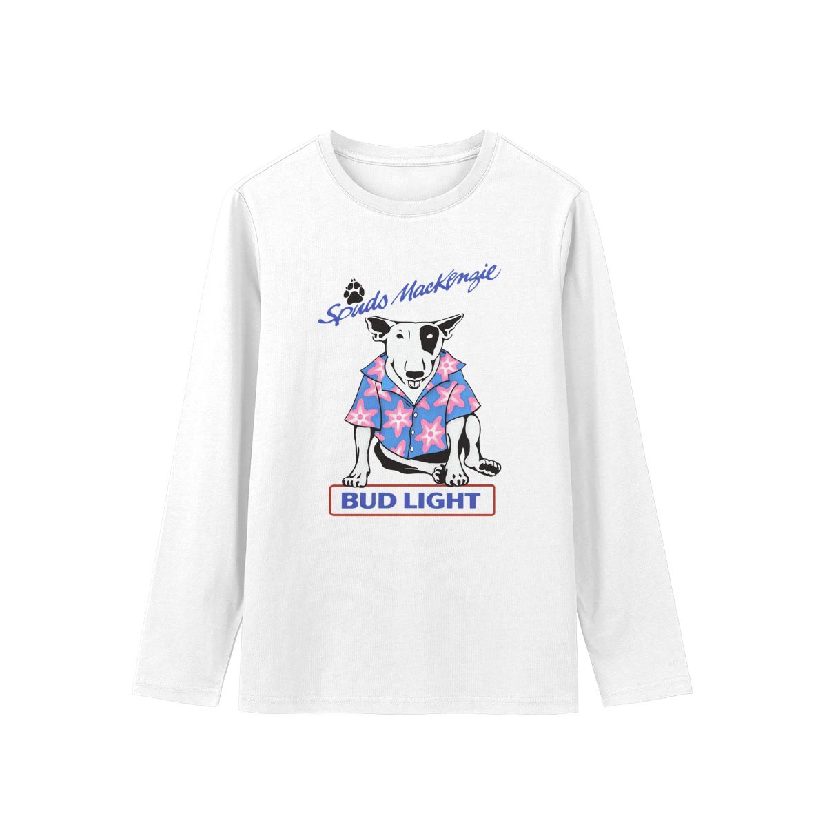 Spuds MacKenzie Bud Light Vintage Graphic T-Shirt – Retro Party Dog Tee