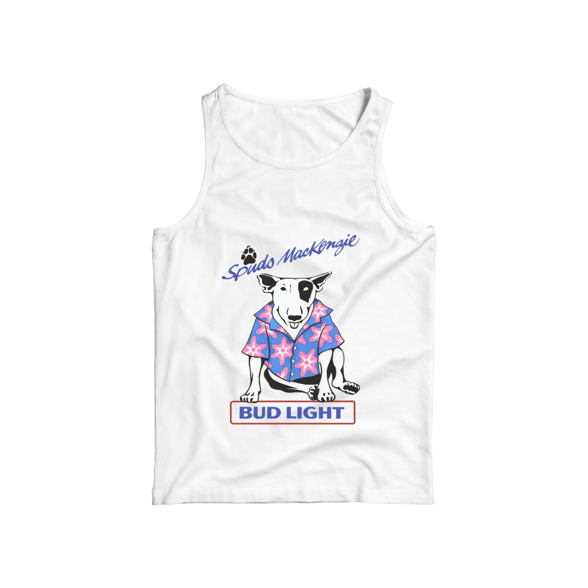 Spuds MacKenzie Bud Light Vintage Graphic T-Shirt – Retro Party Dog Tee