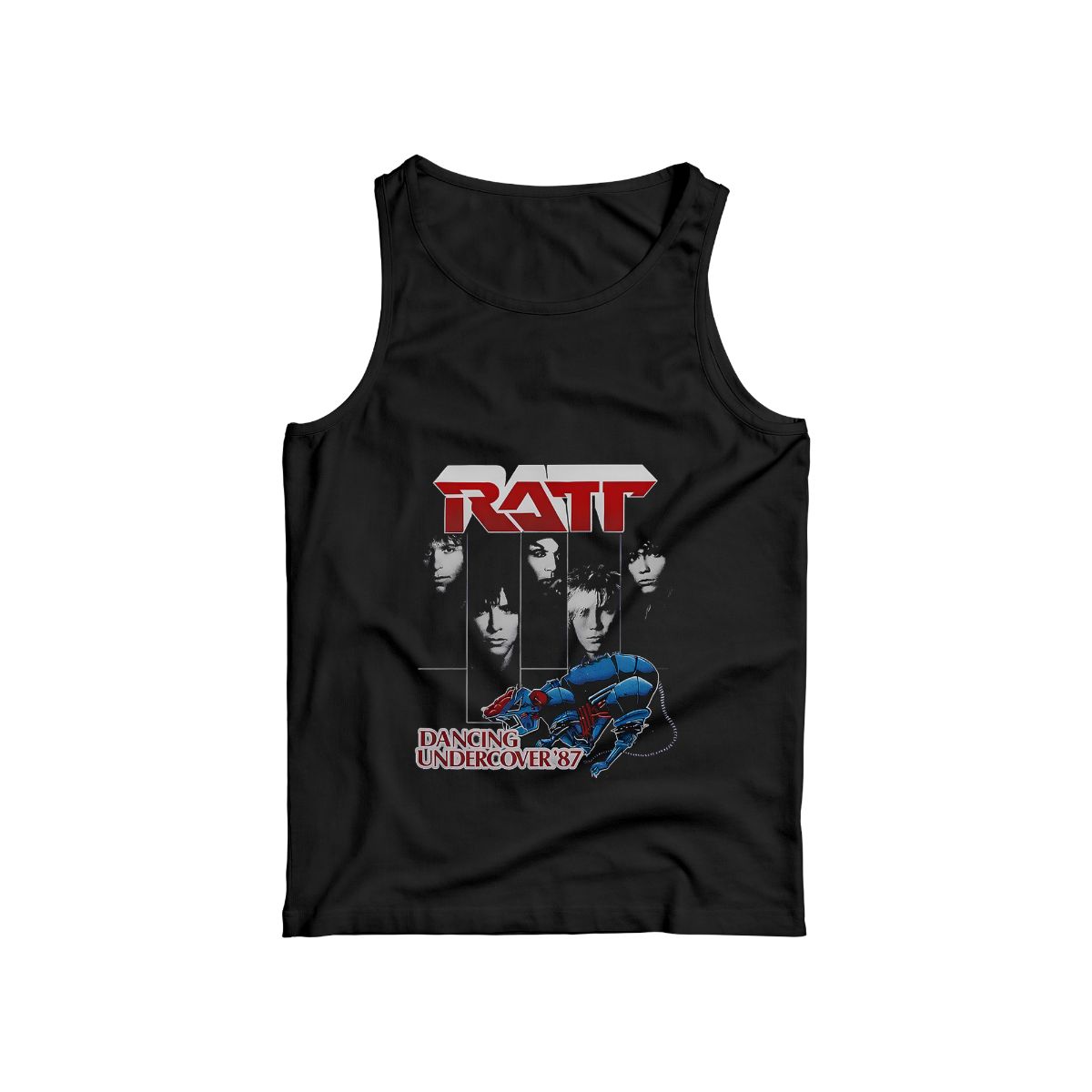 Poison and Ratt Dancing Undercover 87 Vintage Band T-Shirt – 80s Rock Graphic Tee