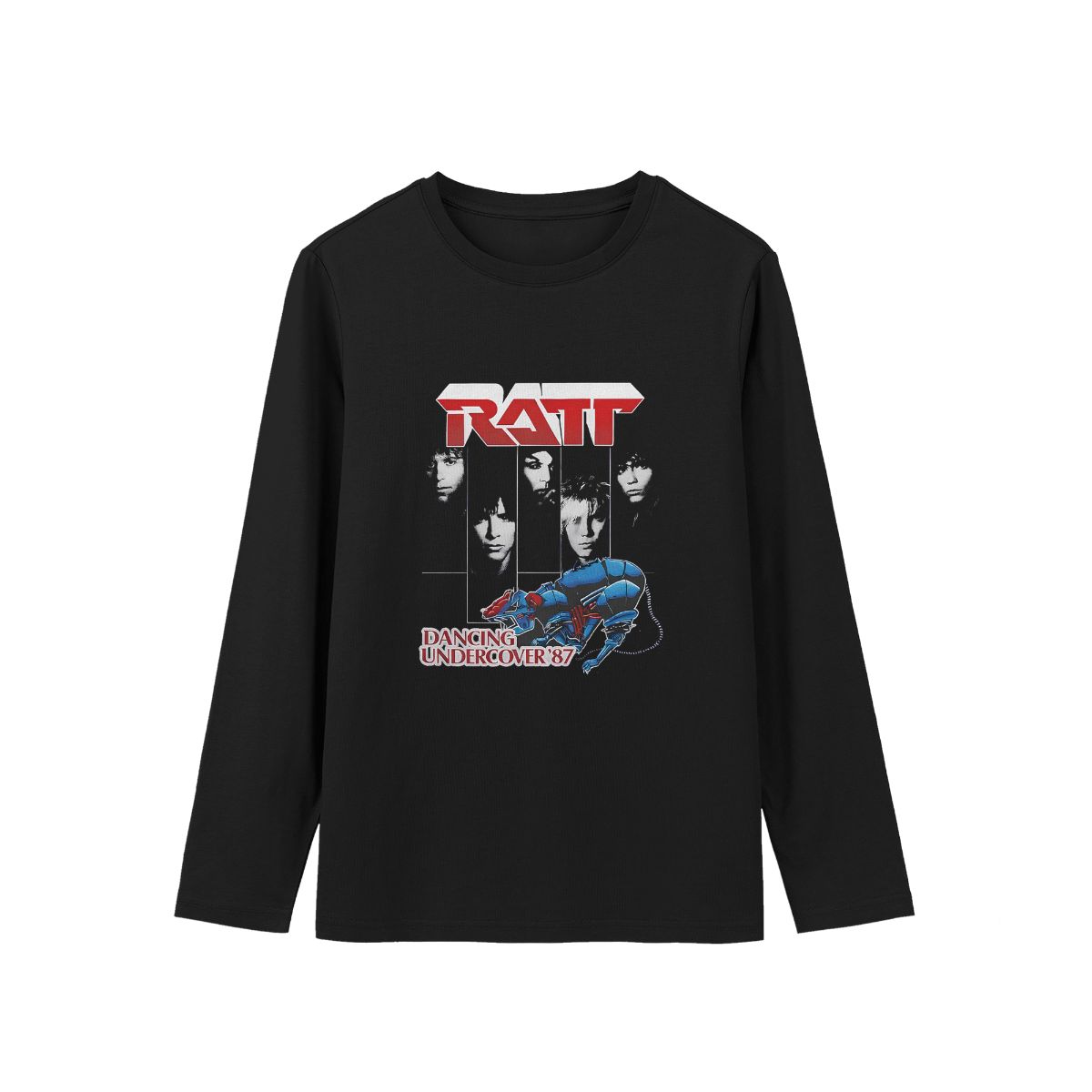 Poison and Ratt Dancing Undercover 87 Vintage Band T-Shirt – 80s Rock Graphic Tee