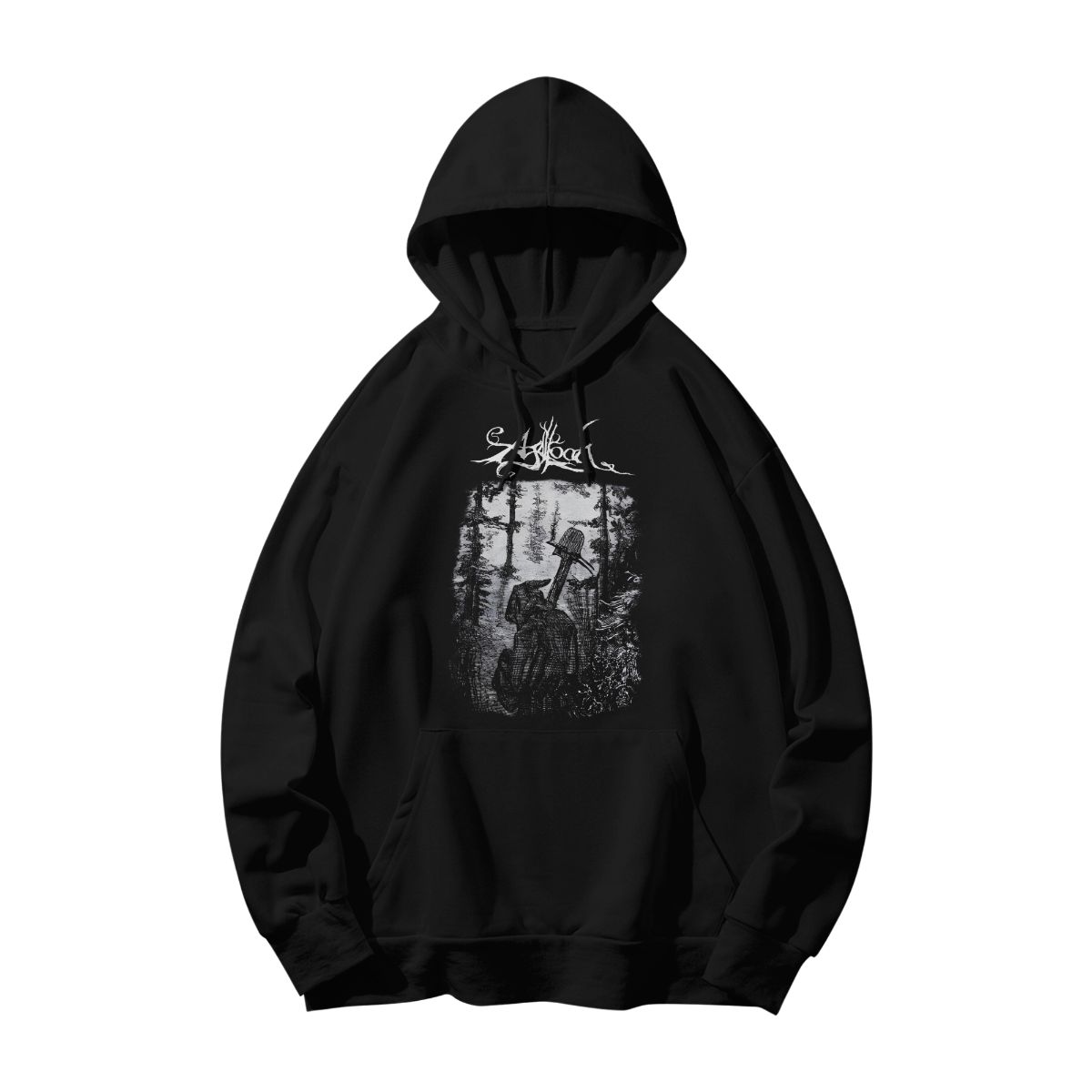 Dark Forest Grim Reaper AGGALOCH T-Shirt – Vintage Gothic Nature Graphic Tee