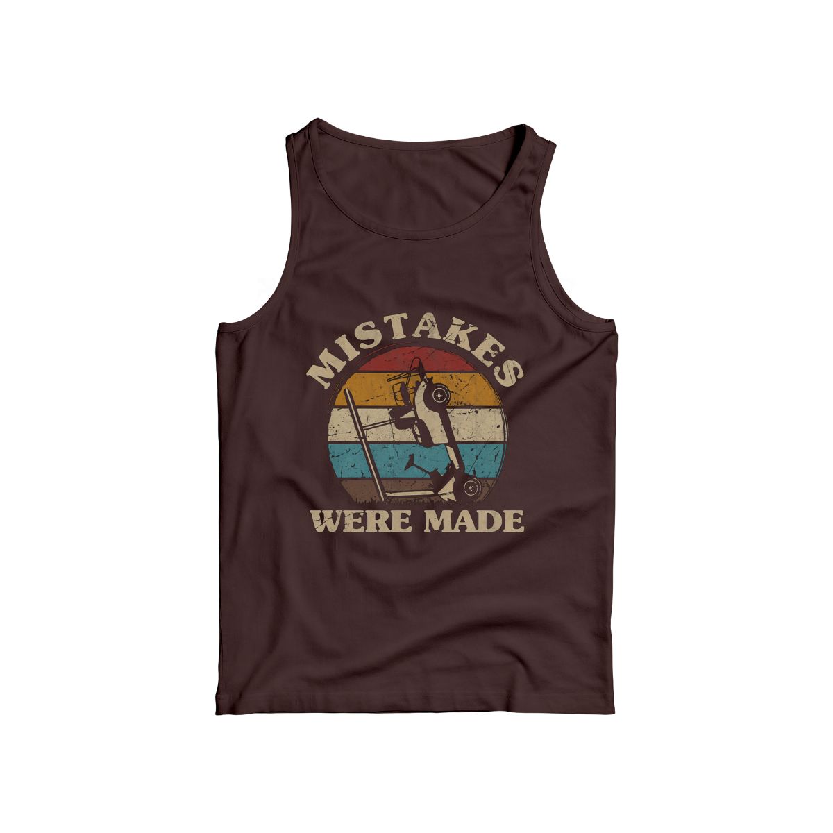 Funny Construction Excavator T-Shirt – “Mistakes Were Made” Retro Graphic Tee