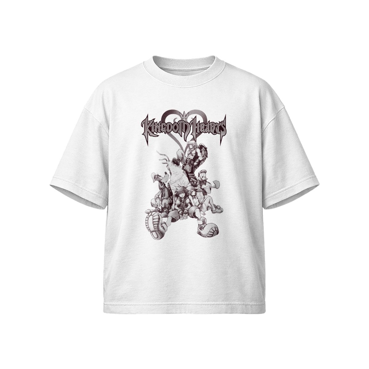 Kingdom Hearts Graphic T-Shirt – Classic Gaming Anime Streetwear Tee