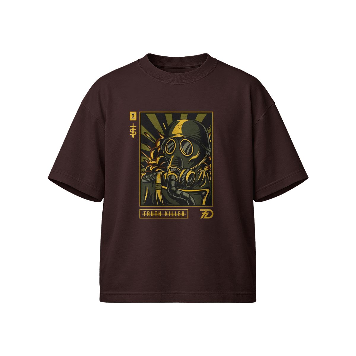 Gas Mask Soldier "SEVENDUST" – Truth Killer Vintage Graphic T-Shirt