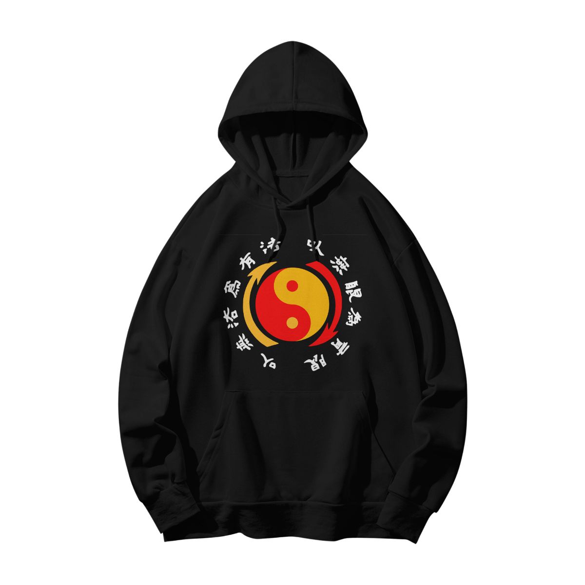 Yin Yang Martial Arts T-Shirt – Japanese Kanji Balance Symbol Streetwear Tee