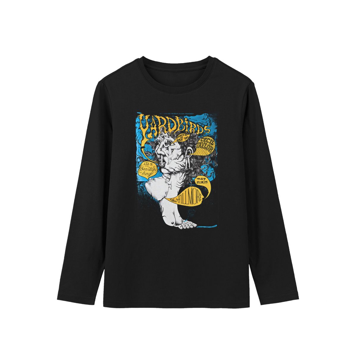 The Yardbirds Vintage Poster Shirt – Psychedelic Rock Band Tee