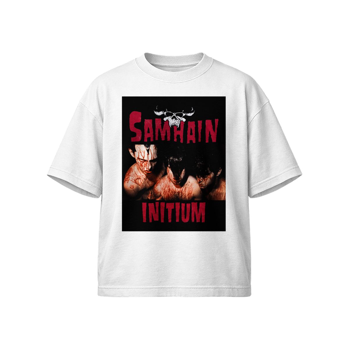 Samhain Initium Black Metal T-Shirt – Dark Gothic Horror Graphic Tee for Men & Women