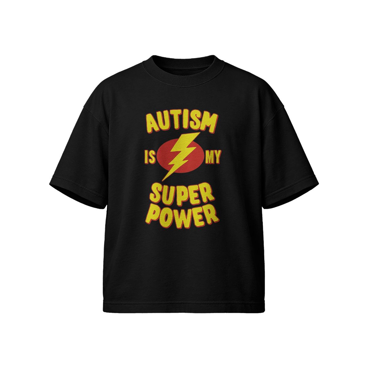 Autism Is My Superpower T-Shirt – Awareness Graphic Tee with Lightning Bolt