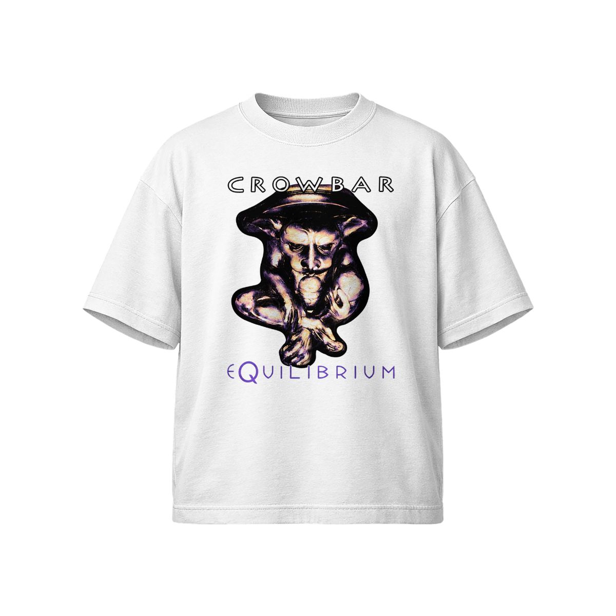 Crowbar Equilibrium Graphic T-Shirt – Heavy Metal Vintage Band Style Tee