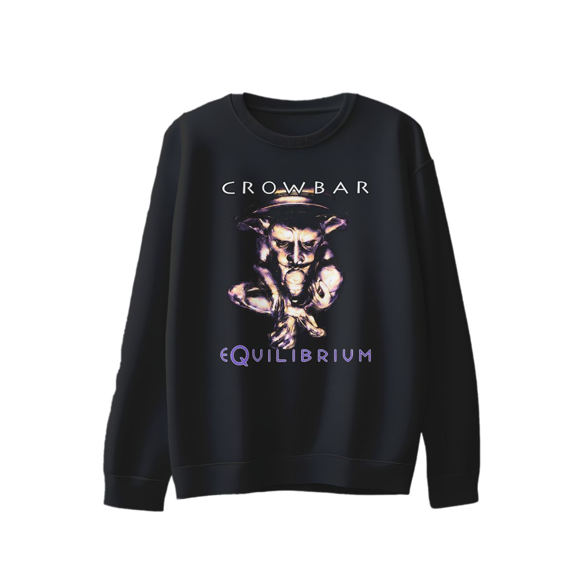 Crowbar Equilibrium Graphic T-Shirt – Heavy Metal Vintage Band Style Tee