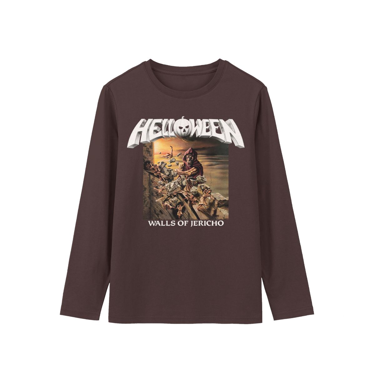 Halloween Walls of Jericho Graphic T-Shirt – Vintage Horror Art Spooky Tee