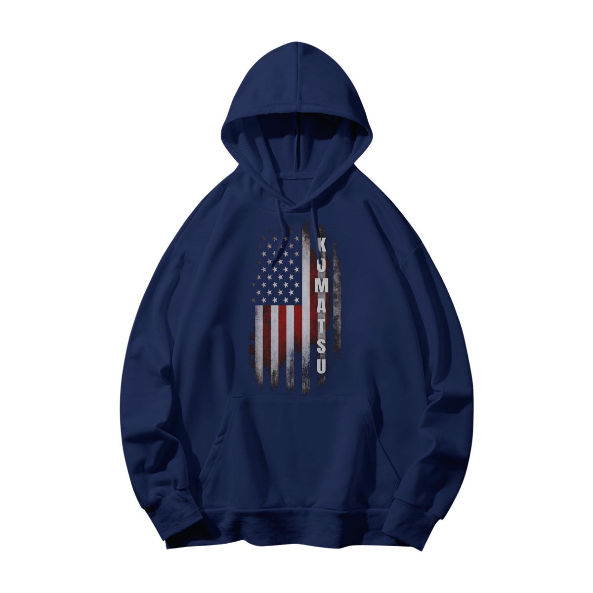 Komatsu USA Flag T-Shirt – Vintage American Flag Industrial Graphic Tee