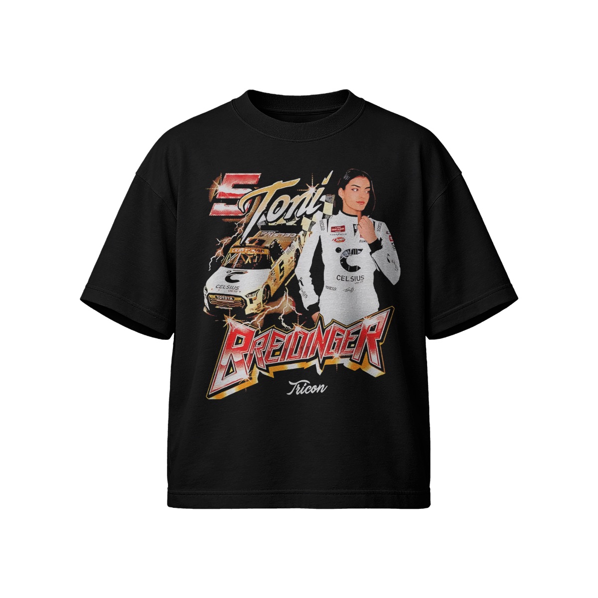 Toni Breidinger Racing T-Shirt – Motorsport Graphic Tee, NASCAR Style Streetwear Shirt