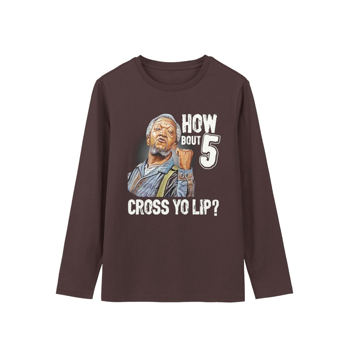 Funny Meme T-Shirt "How Bout 5 Cross Yo Lip" – Vintage Humor Graphic Tee