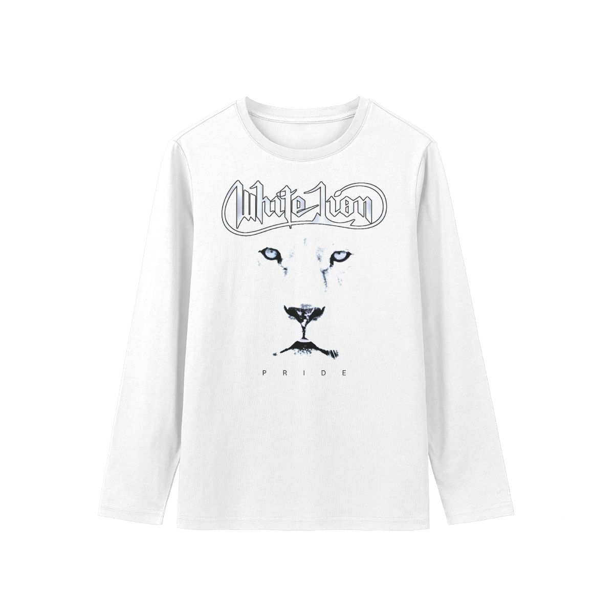 White Lion Pride Graphic T-Shirt – Minimalist Animal Face Streetwear Tee