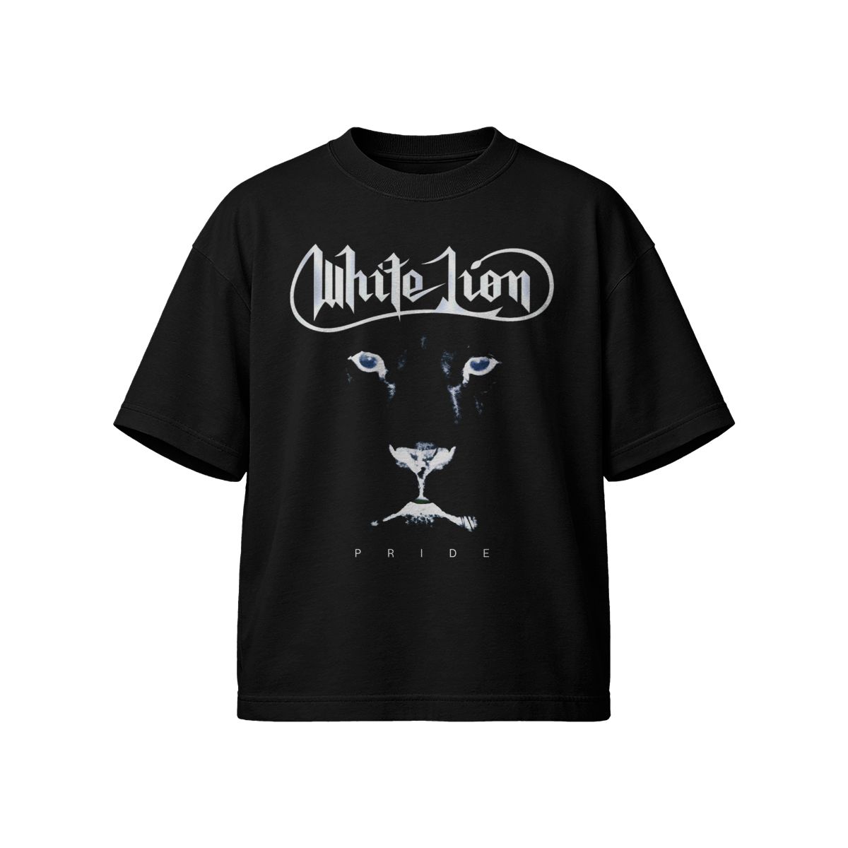 White Lion Pride Graphic T-Shirt – Minimalist Animal Face Streetwear Tee