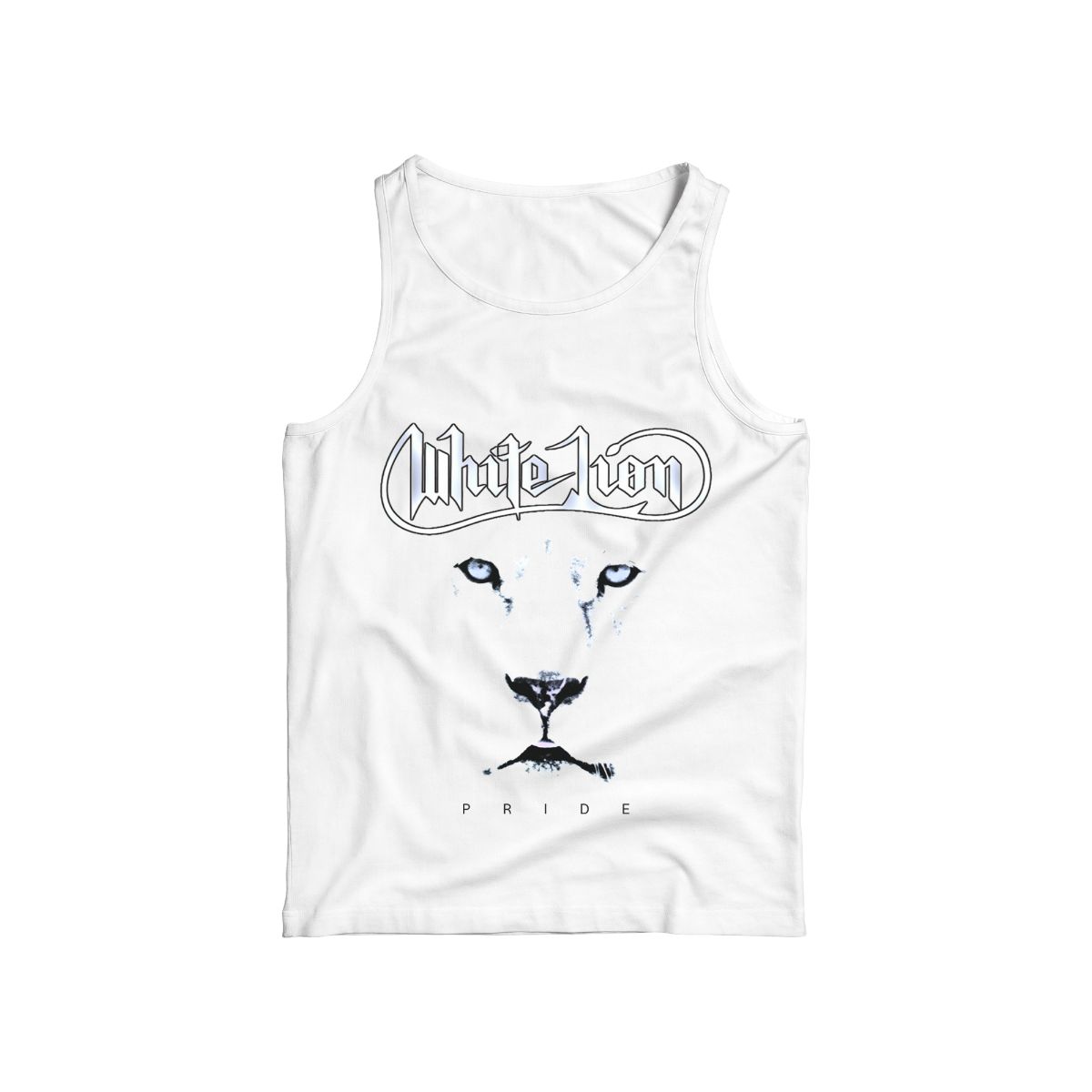 White Lion Pride Graphic T-Shirt – Minimalist Animal Face Streetwear Tee