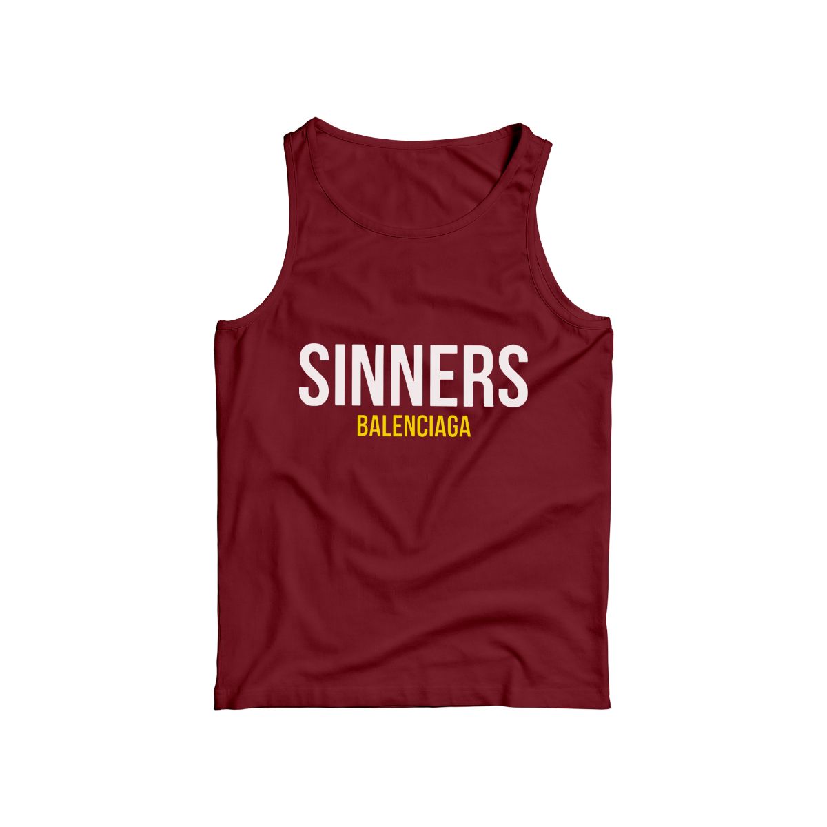 Balenciaga Sinners Oversized T-Shirt Red Graphic Tee Streetwear Parody