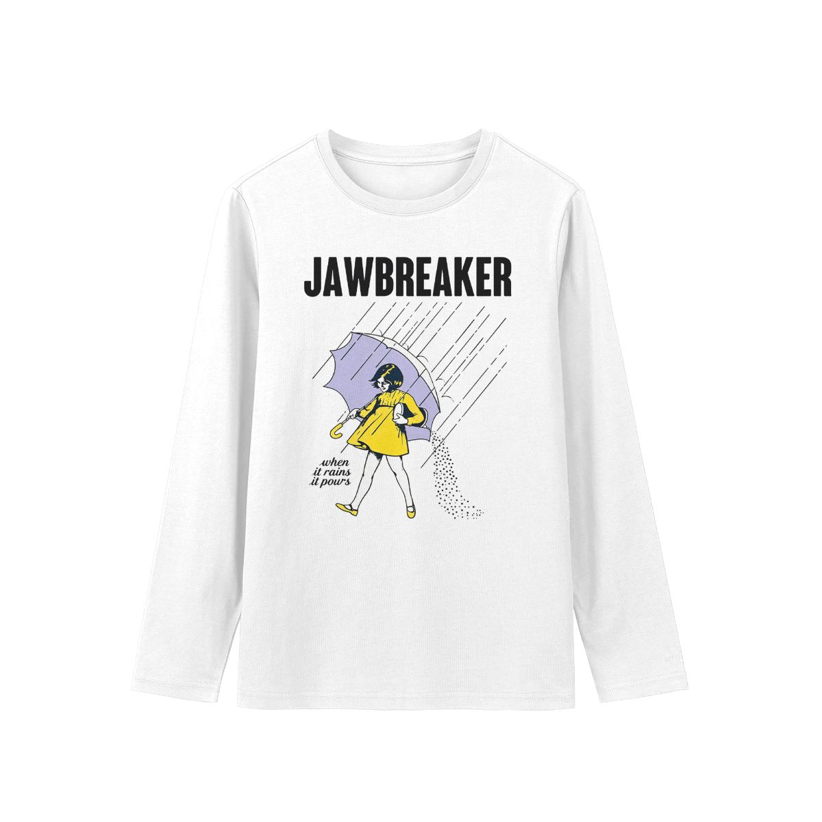 Jawbreaker Rain Girl T-Shirt – Vintage Grunge “When It Rains It Pours” Graphic Tee