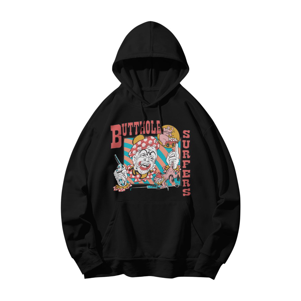 Butthole Surfers Graphic T-Shirt – Vintage Punk Rock Cartoon Art Tee