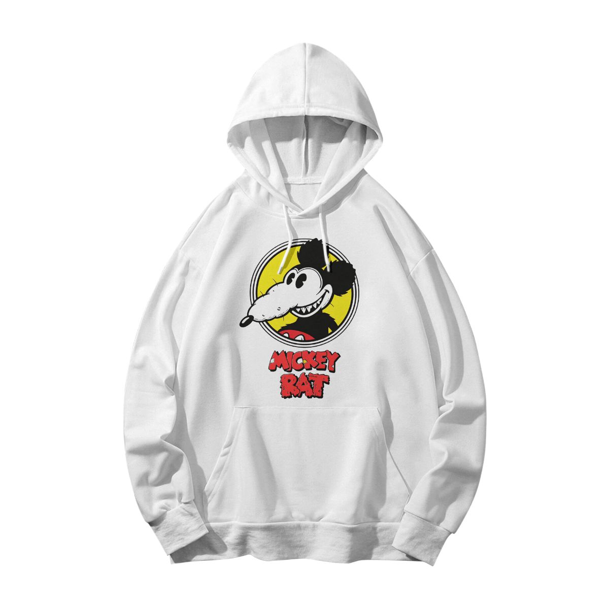 Mickey Rat Cartoon T-Shirt – Vintage Punk Style Graphic Tee, Retro Mouse Parody Shirt