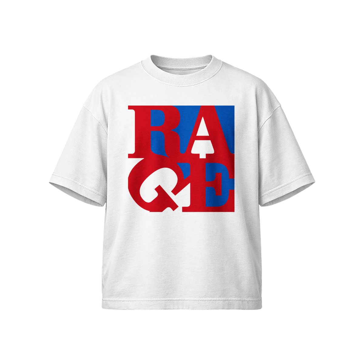 RAGE Bold Graphic T-Shirt – Streetwear Urban Typography Tee