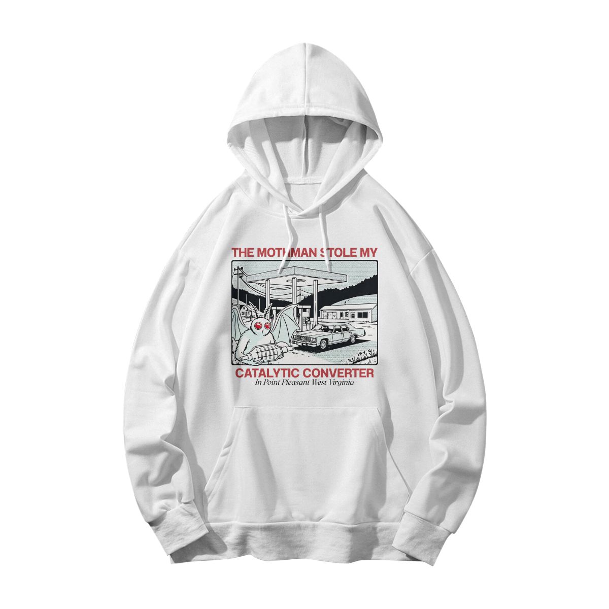 Funny Mothman Catalytic Converter T-Shirt – Cryptid Meme Graphic Tee