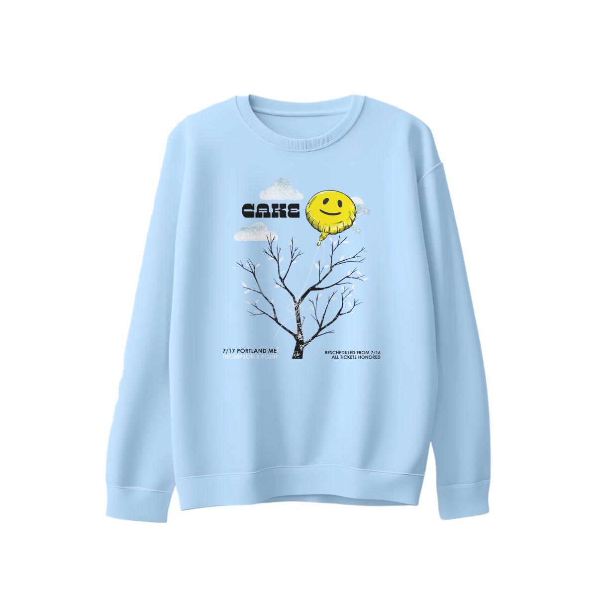 CAKE Band Balloon Tree T-Shirt – Indie Rock Artistic Graphic Tee