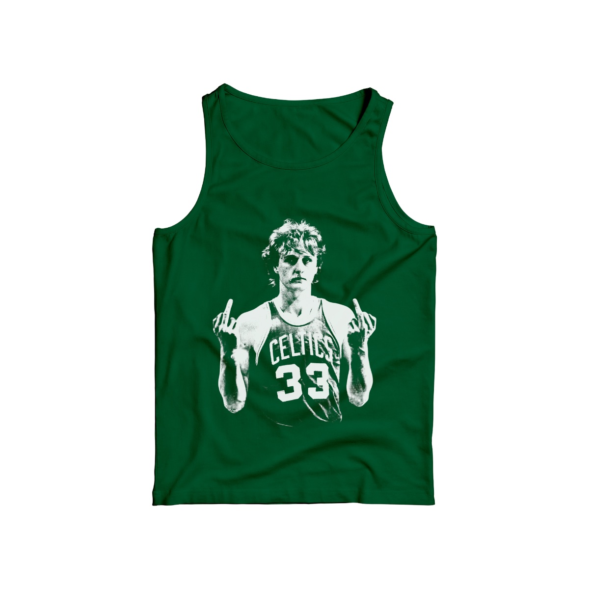 Vintage Basketball Legend Graphic Tee – Larry Bird Celtics 33 Black T-Shirt