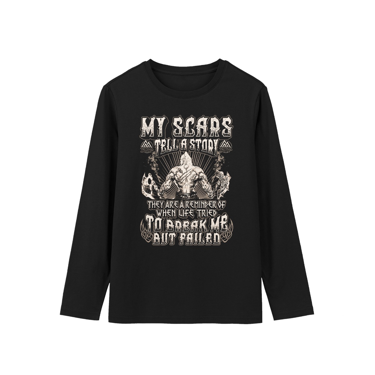 My Scars Tell a Story Graphic T-Shirt – Vintage Warrior Streetwear Tee