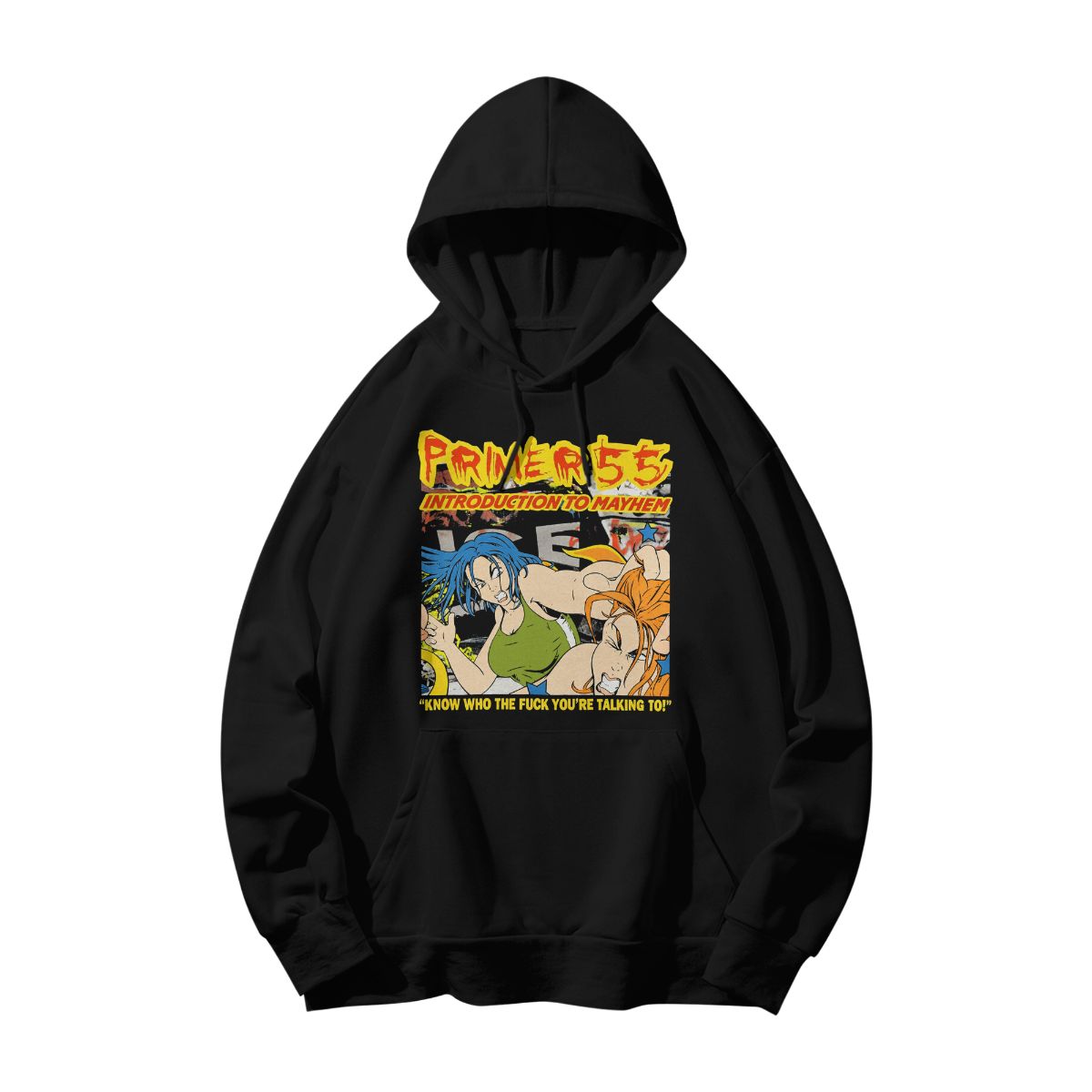 Primer 55 “Introduction to Mayhem” Graphic T-Shirt – Vintage Nu Metal Anime Fight Tee