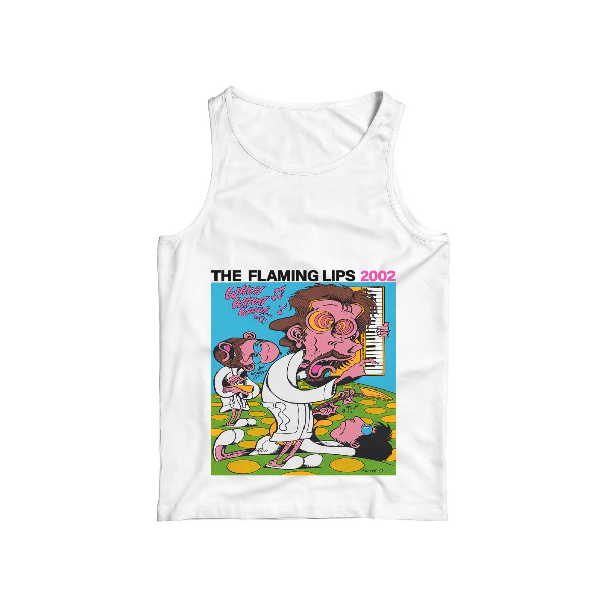 The Flaming Lips Psychedelic Graphic T-Shirt – Retro Indie Rock Neon Art Tee