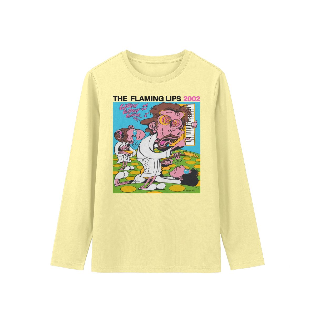 The Flaming Lips Psychedelic Graphic T-Shirt – Retro Indie Rock Neon Art Tee